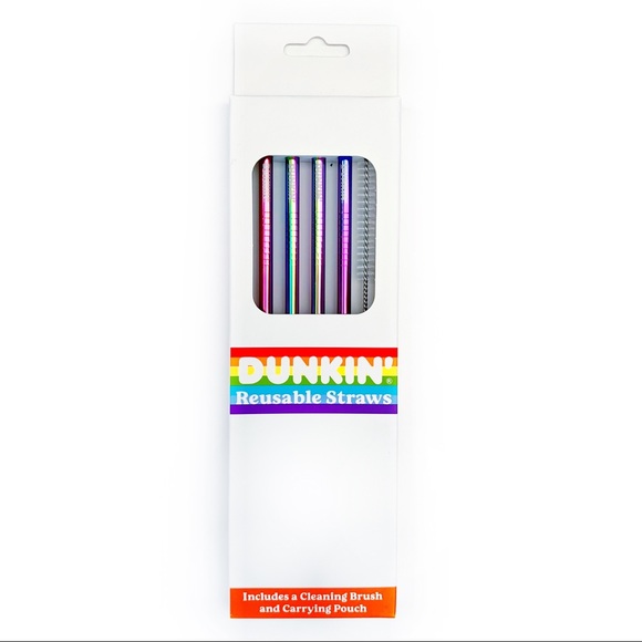 Dunkin Dining Dunkin Donuts Pride Rainbiw Iridescent Reusable